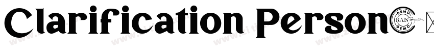 Clarification Person字体转换